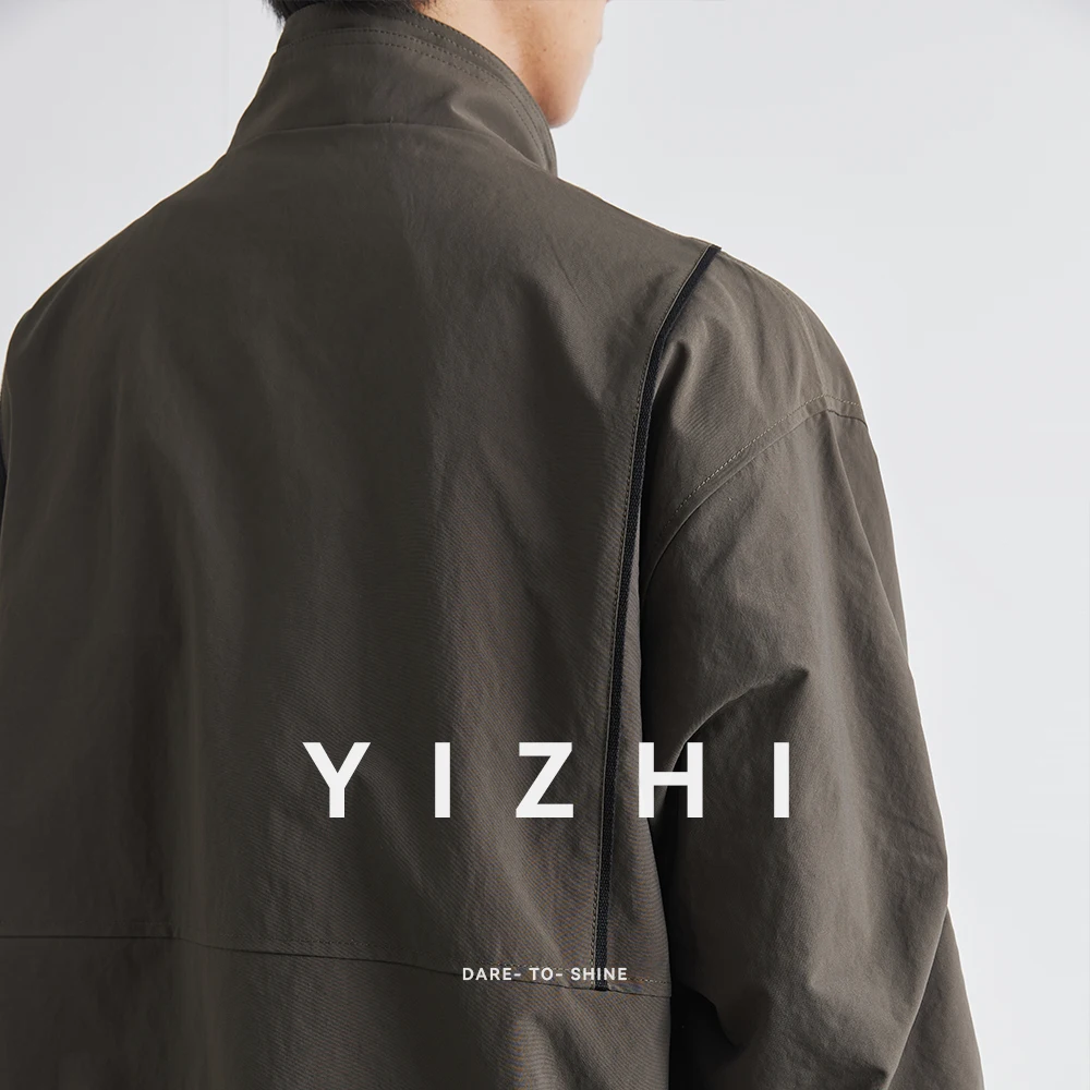 가을 새로운 미국 스탠드 칼라 자켓 남자 파일럿 루즈 자켓 코트 스포츠 야외 방풍 방수 작업복 탑 코트