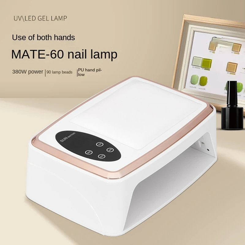 380W Nail Dryer 90 Leds Nail Dryer UV Lamp For Curing All Gel Nail Polish Motion Sensing Manicure Pedicure