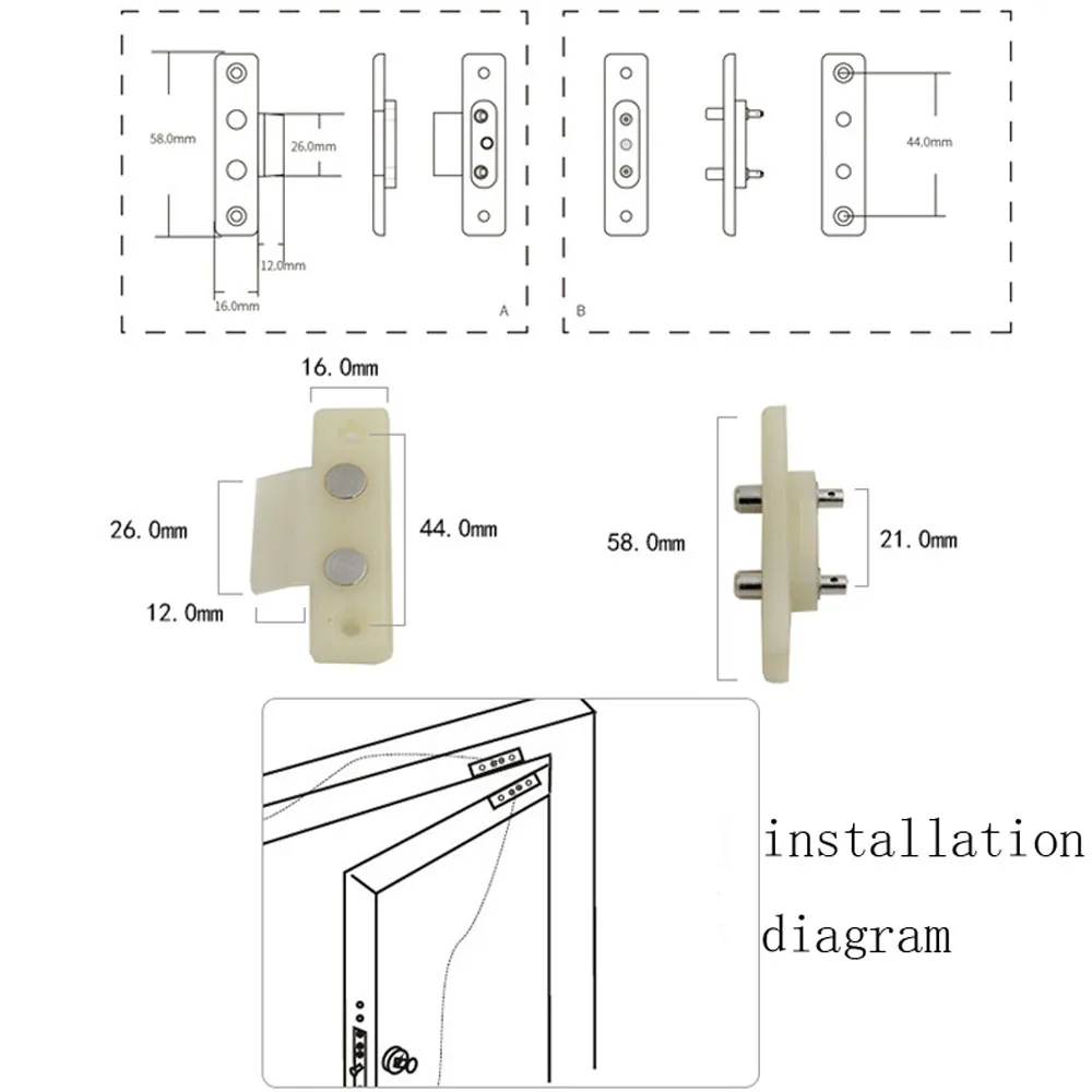 Low voltage safety metal cable protection pipe diameter stainless steel access control contact Wire passing device