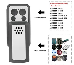 1pcs Garage Door Remote Control Avidsen 114253 Gate Transmitter 433.92MHz Rolling Code Keychain Opener