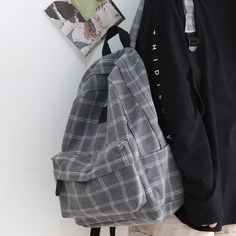 

Fashion Girl College School Bag Casual New Simple Women Backpack Striped Book Packbags for Teenage Travel Shoulder Bag Rucksack