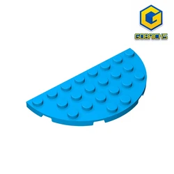 MOC PARTS GDS-706 Plate Round Corner 4x8 Double compatible with lego 22888 children's toys Assembles Building Blocks Technical