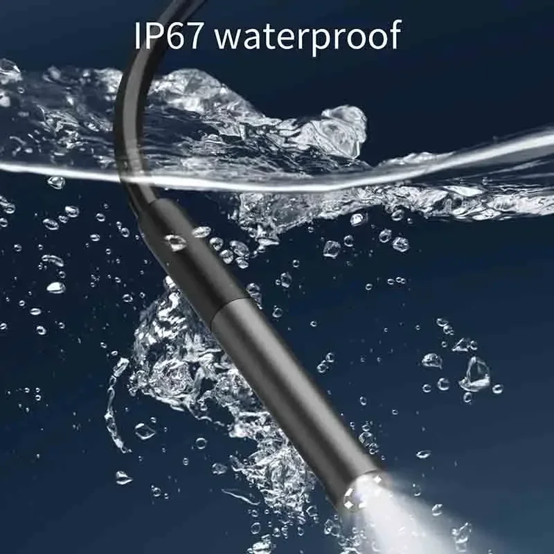 5.5MM Endoscope Camera WiFi Mini Camera 3IN1 Micro USB Type-c Borescope LED Adjustable Waterproof for Smartphone Android
