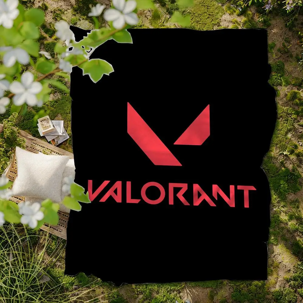game V-Valor Arena Throw Soft Flannel Blanket for Bed Bedroom Sofa Picnic Throw Skin-friendly Breathable Gift Cover