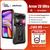 Ulefone Armor 28 Ultra 5G AI Rugged Phone 1TB ROM+32GB RAM Android Smartphone AMOLED 6.67\