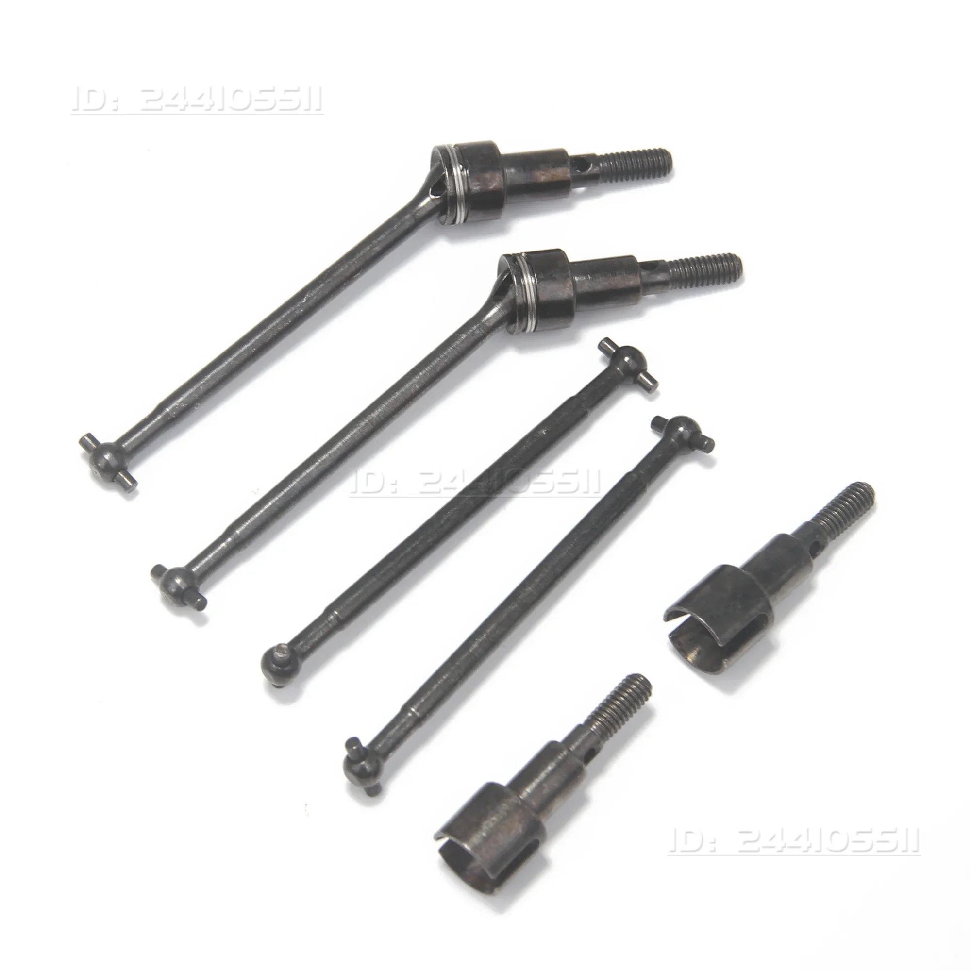 RC Car Metal Drive Shaft CVD Brushed Driveshaft Set Hex Socket Nuts Kit for 1/16 SCY Model Vehicle Upgraded DIY Spare Part Toy