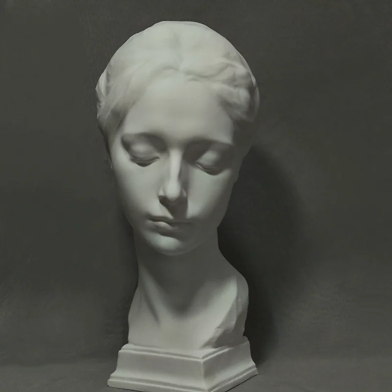 Figura de "Niña Italiana", escultura, estatua de yeso, maestro de escultura, trabajos de Cellini, decoración artística del hogar