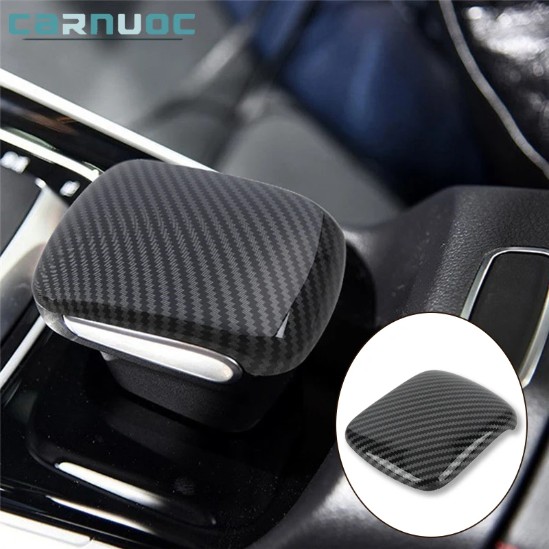 

For Mercedes Benz B Class GLB 2020 2021 2022 ABS Carbon Fiber Car Center Console Gear Shift Knob Cover Auto Interior Accessories