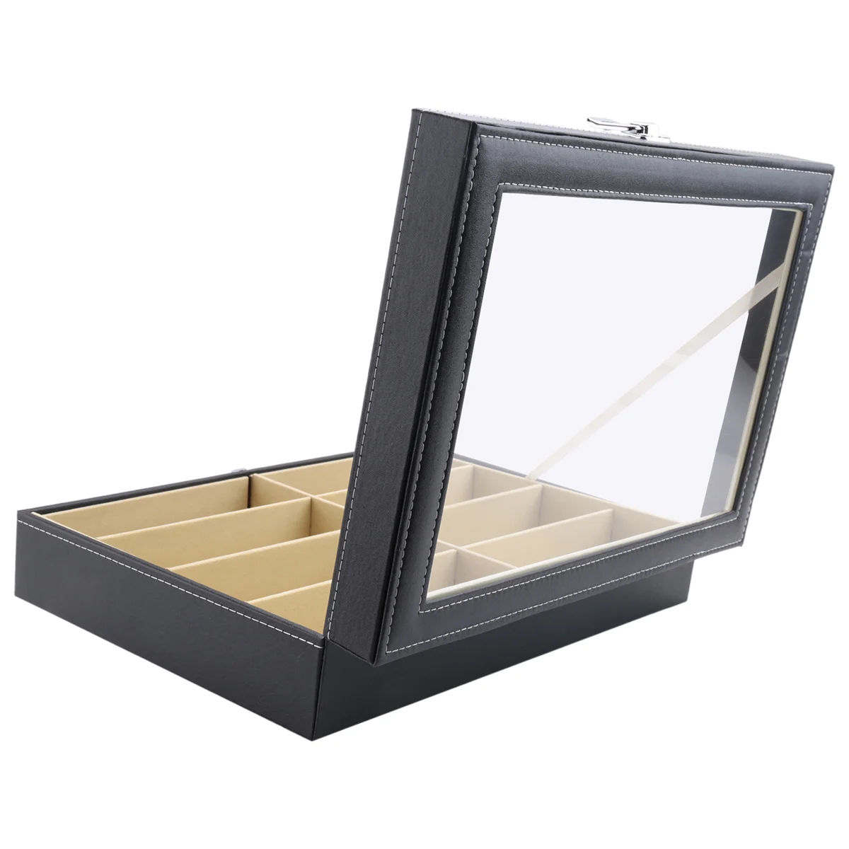 

67NEW 8-Grid Eye Glasses Case Eyewear Sunglasse Storage Box Holder Organizer Eye Glasses Case Sunglasses Display Organizer