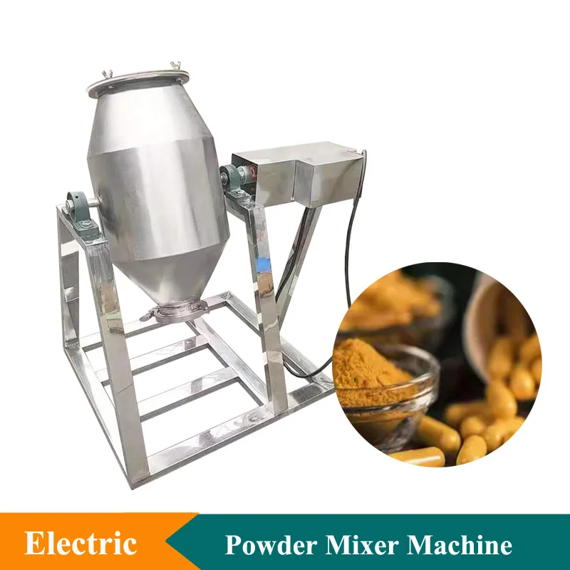 Flour Food Powder Premix Blender Machine 220V Electric Chemical Experimental Powder Mixer 10L Food Power Minxing Machine