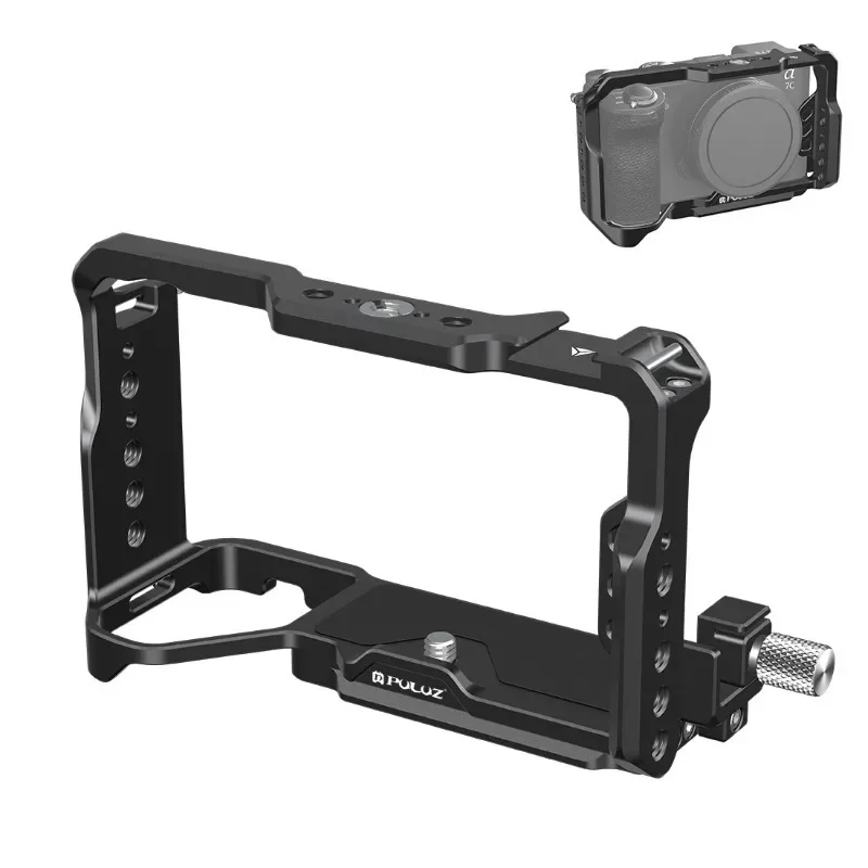 Metal Camera Cage Stabilizer Rig For Sony ILCE-A7CM2 / Alpha 7C II / Alpha 7CR