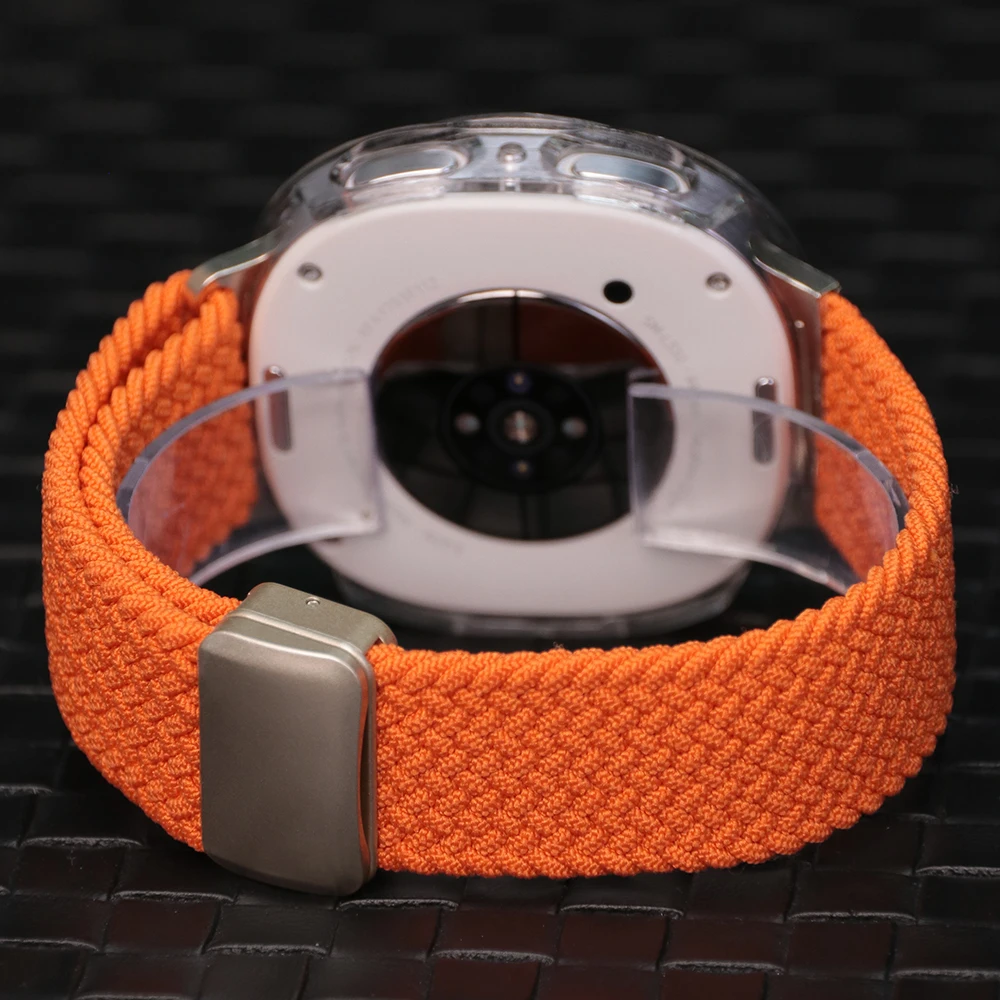 Nylon Sports Bracelet For Samsung Galaxy Watch 9 8 40mm 44mm Magnetic Band For Galaxy Watch 8 Classic Braided Solo Loop Strap