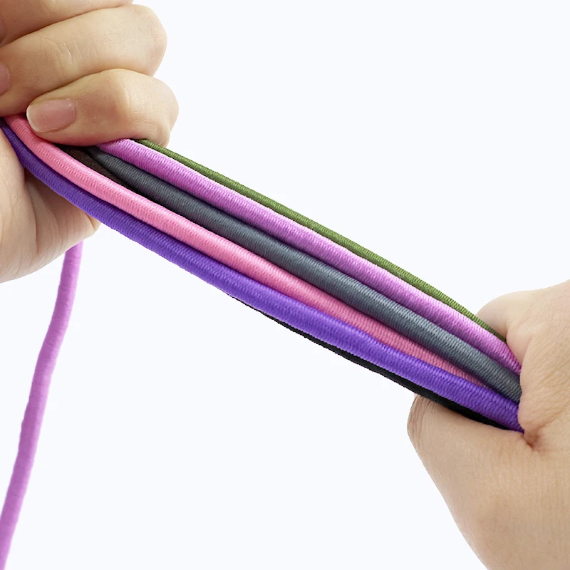 

5/10/20M 5mm Colored Bungee Cord Elastics Rope HairBand Belt Rubber Bands Garment Elastic Band Stretch Tape Sewing Accessories