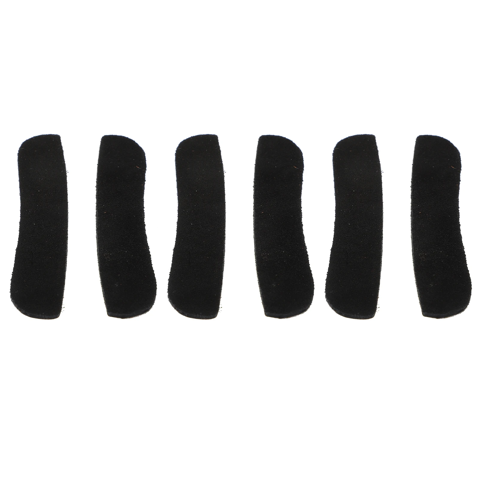 

6pcs Erhu Corner Slices Cattlehide Wear-resistant Protective Patches Crash-proof Black Angle Instrument Accessories