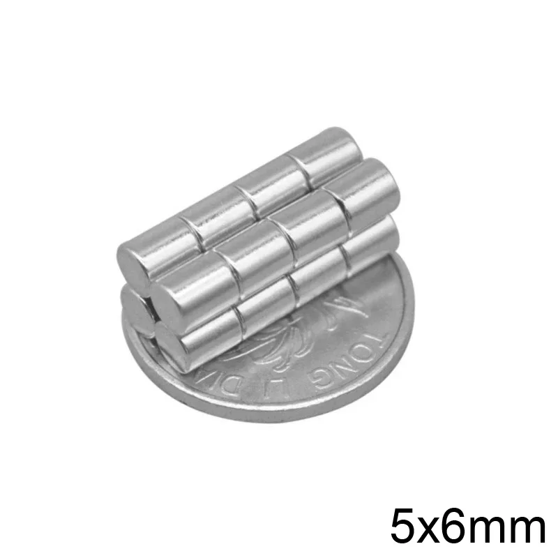 Neodymium 5x6 Magnet Super Strong Magnet 5mmx6mm Powerful Magnets 5x6mm Permanent Small Round Magnet 5*6 mm