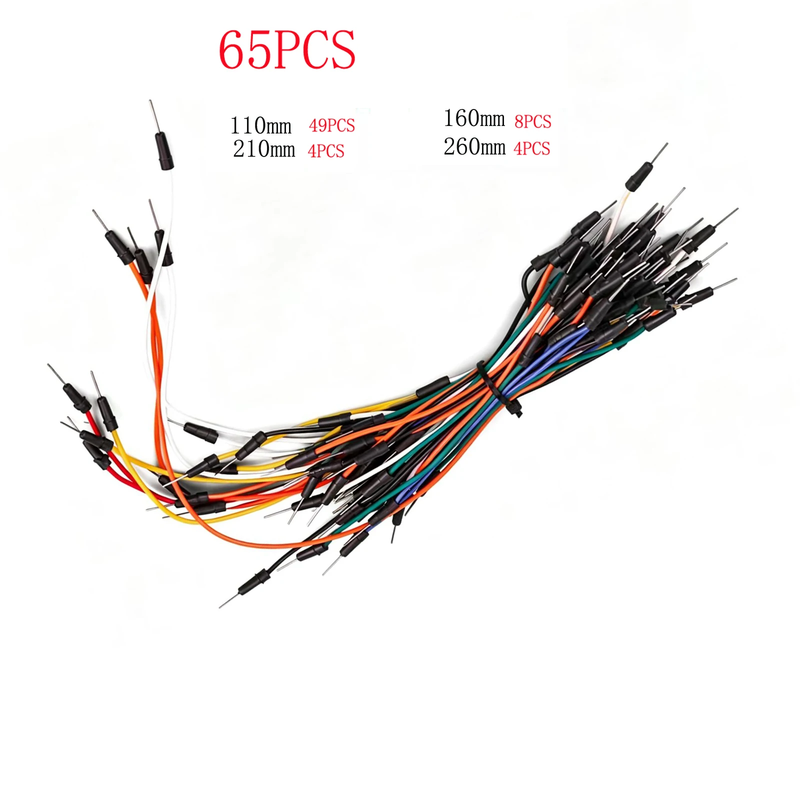 65pcs or 140pcs U Shape Solderless Breadboard For Jumper Cable Set Pre Stripped 22AWG Wire for PCB and Circuit Board Testing