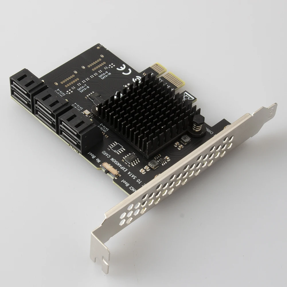 

PCI-E 1X to SATA3.0 6 Port Expansion Card 6Gbps for Windows Desktop Computer Kit