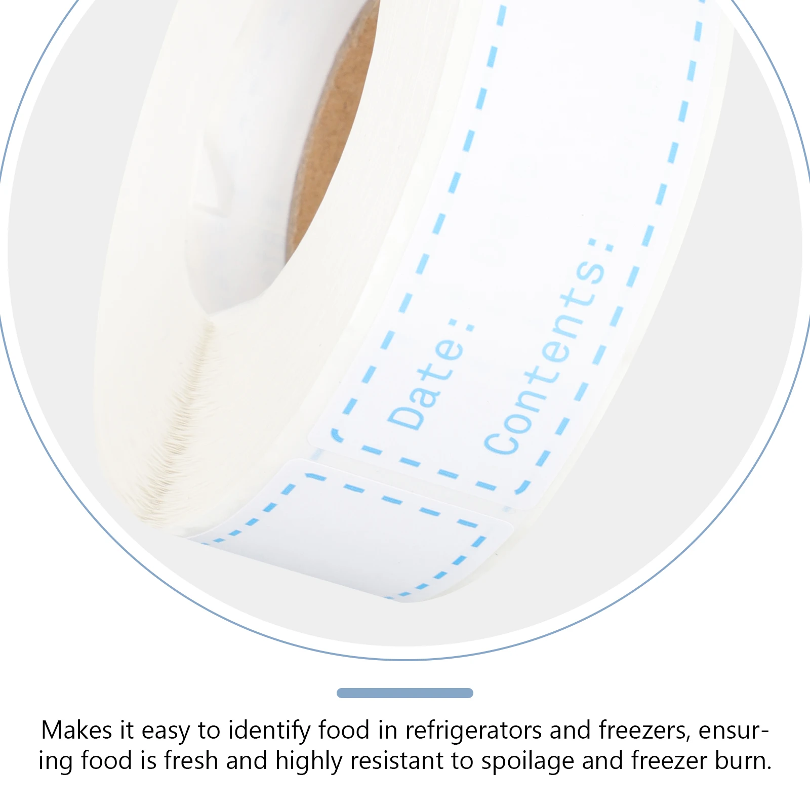 

2 Rolls Sticker Label for Labeling Food Storage Stickers Labels Fridge Sky-blue Paper