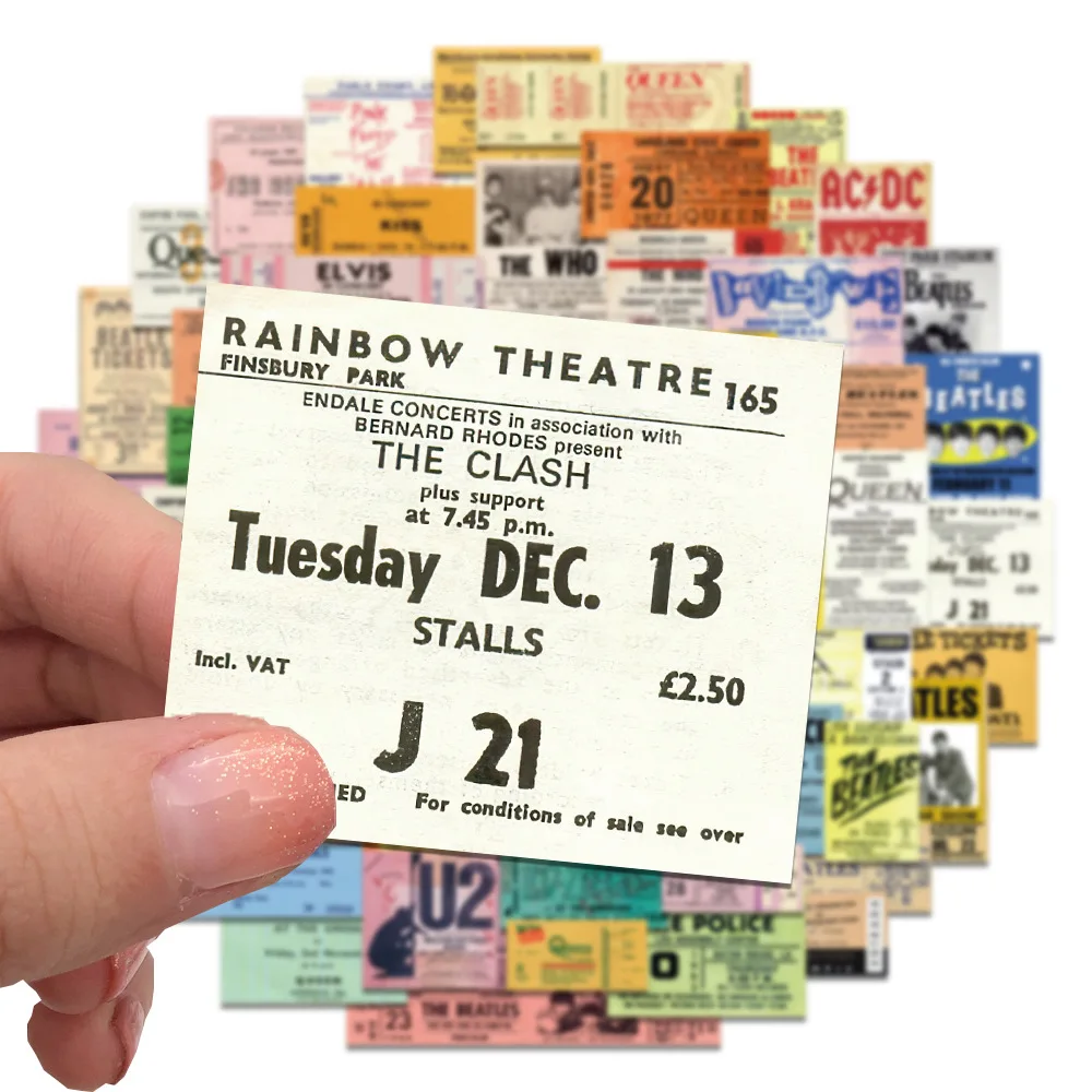 55 قطعة تذكرة ريترو الإنجليزية الإبداعية الكتابة على الجدران ملصقات DIY بها بنفسك الأمتعة المتكلم كوب ماء دفتر التسمية ملصقات مقاومة للماء