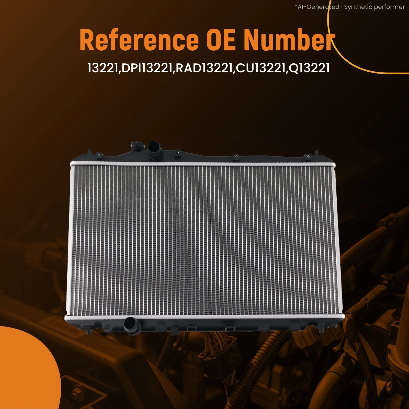 Aluminum Coolant Radiator for Honda Civic 1.8L 2.4L 2012-2015 Acura ILX RAD13221