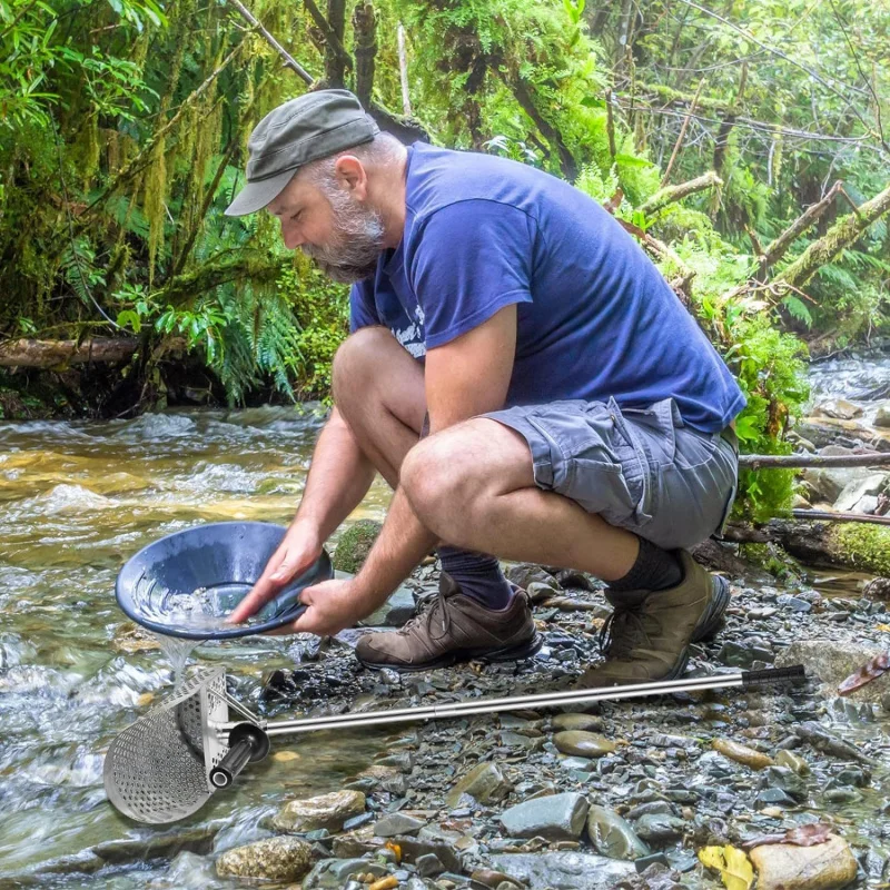 304 Edelstahl Metalldetektor Sanduhr Sandeimer Sandschaufel, Strand-Schatzsuche