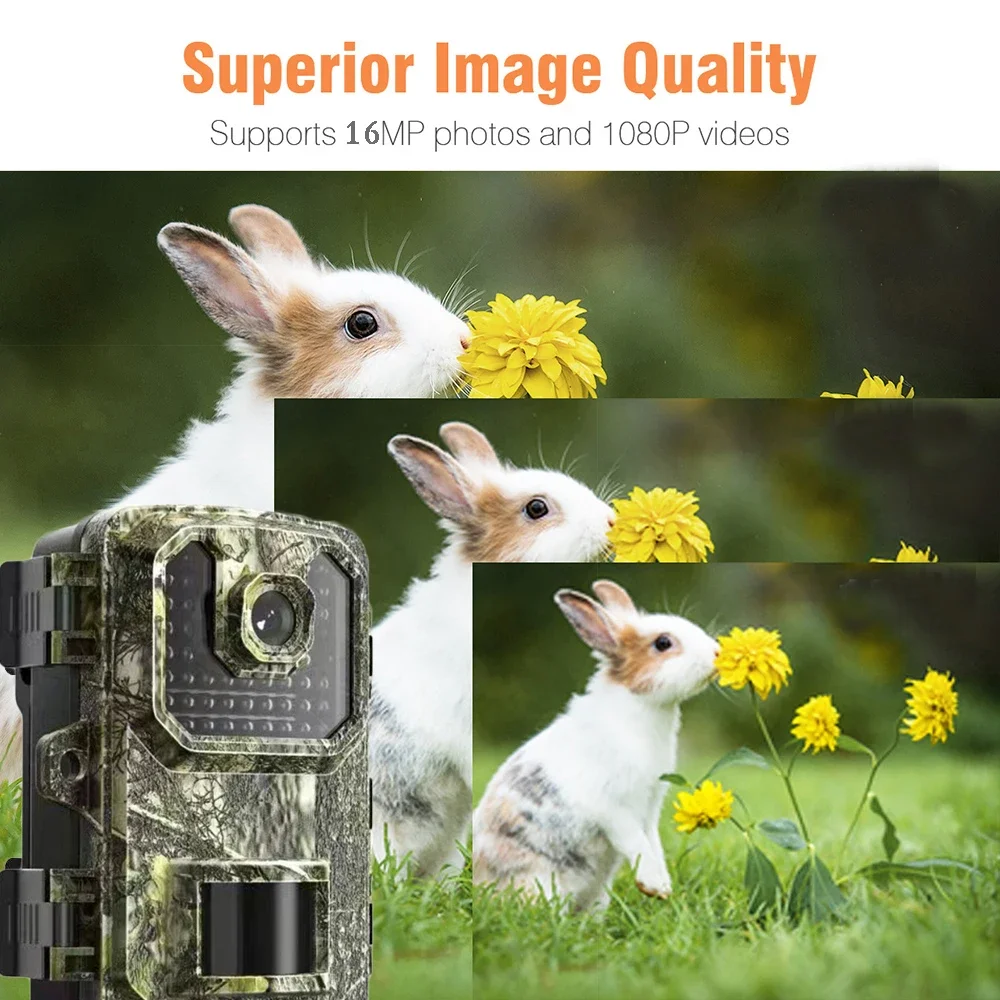 Outdoor Mini Hunting Camera Wildlife Trail Night Vision Motion Activated Scouting Photo Cam Monitor Security Video Surveillance