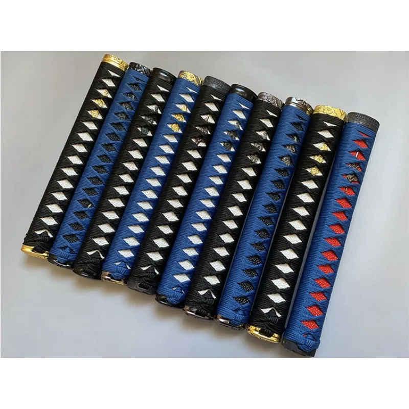 Manico per spada lungo 26cm accessori per spada avvolti in tshirts per spada Samurai giapponese Katana Wakizashi e spada Tanto