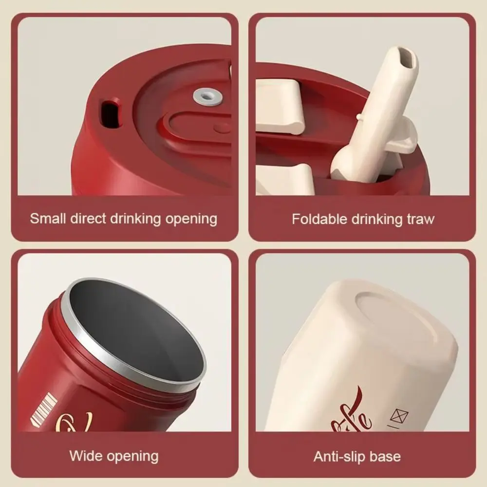 

Дорожная термочашка из нержавеющей стали, 520 мл, термос для холода и тепла, портативный герметичный кофейный термос, кружка