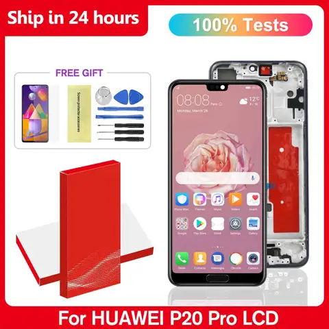 6.1" OLED LCD For Huawei P20 Pro LCD Display Touch Screen Digitizer Replacment with Fingerprint For P20Pro CLT-L09 CLT-L29