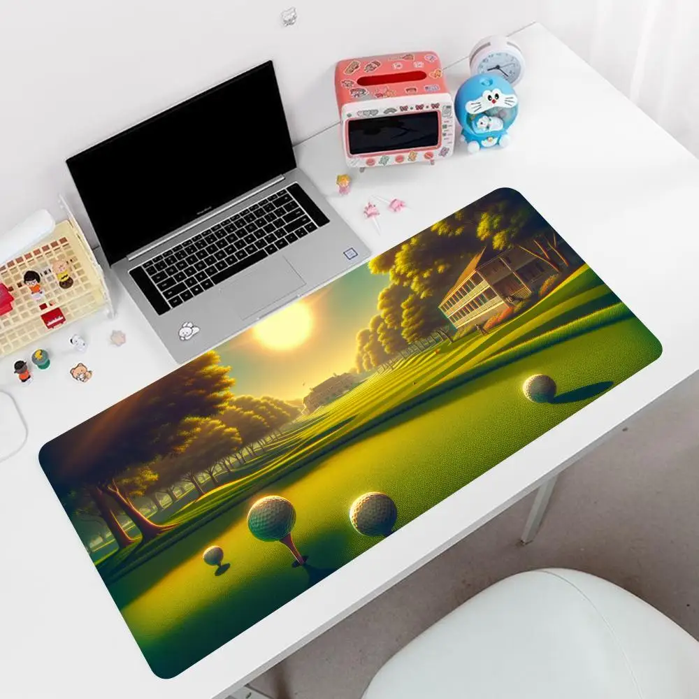 Imagem -04 - Grande Non-slip Borracha Gaming Mouse Pad Desk Mat Tapetes de Teclado de Computador Golfe 900x400 mm Xxl 70x40cm