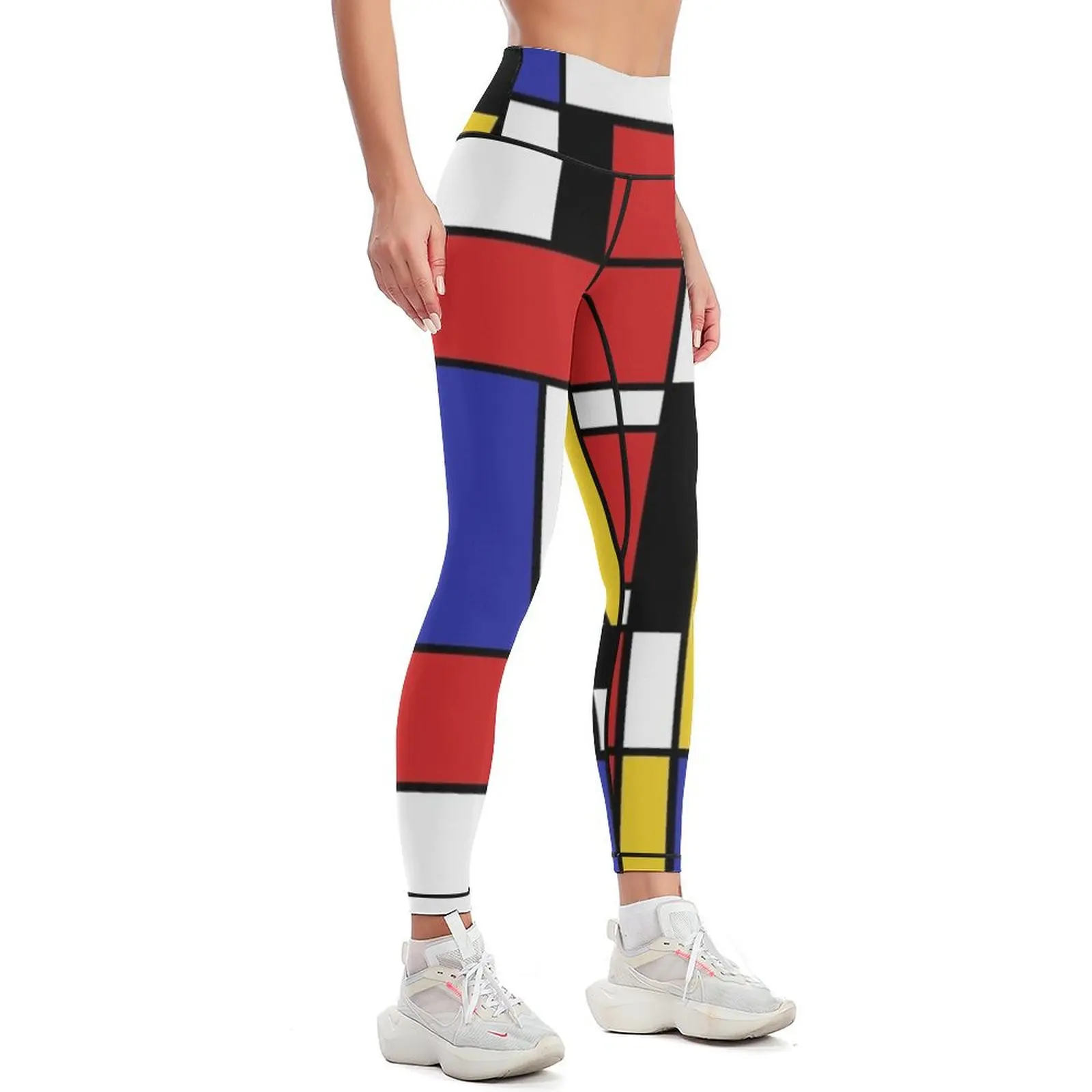 Mondrian Art Leggings jogging pants flared for physical Womens Leggings