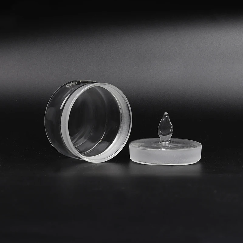 60X30mm Watch Repair Oil Storage Tank Accessories Clean Glass Cup Transparent Bottle Alcohol Cup Watchmakers Tool Component image 2