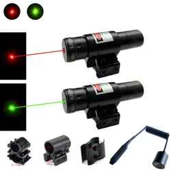 Red/Green Dot Laser Scope for Airsoft Rifle Loom Adjustable 11/20mm Rail Tactical Training Laser Pointer Hunting Accessories
