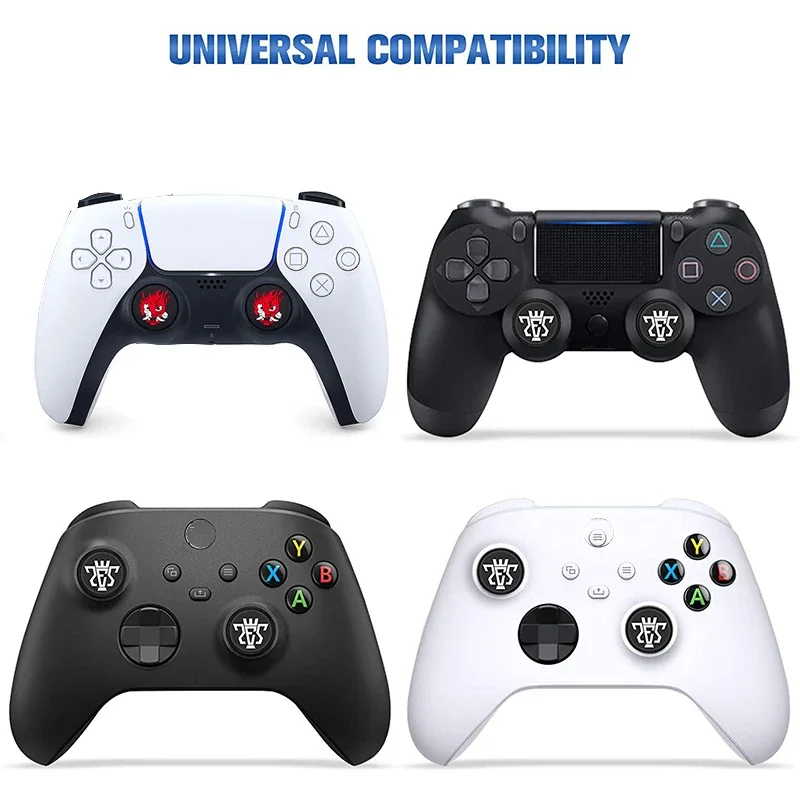 4pcs Silicone Joystick Thumb Grips Protector Rocker Cap for PS5 NS PRO for XBOX Series X Controller Game Accessories