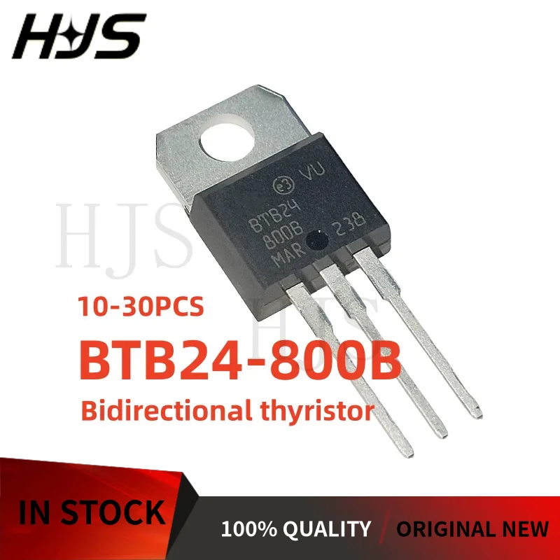 10-30PCS BTB24-800B BTB24800B BTB24 800B TO-220 Bidirectional thyristor Transistor Brand New In Stock