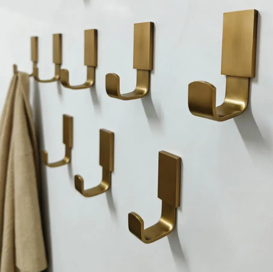 Golden space aluminum butterfly-shaped coat hanger, 3D single hook for bedroom decoration, bathroom door back clothing hanger