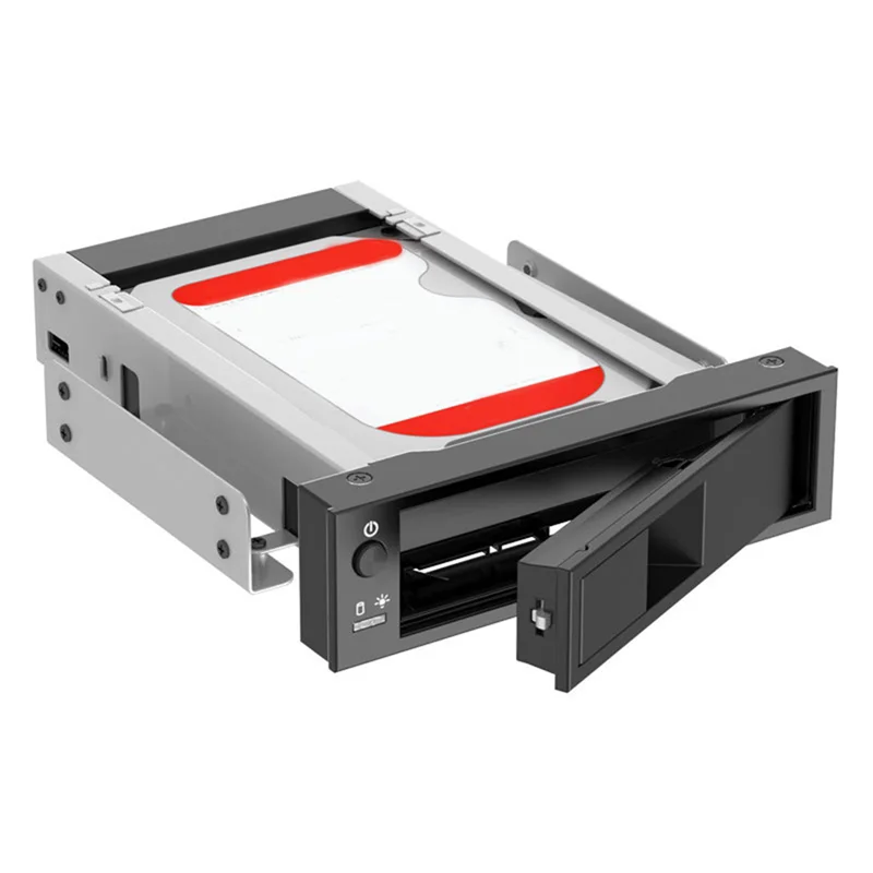 1106SS 3.5Inch Trayless Hot Swap Mobile Rack CD-ROM 3.5 Inch Internal SATA Hard Drive SSD Adapter