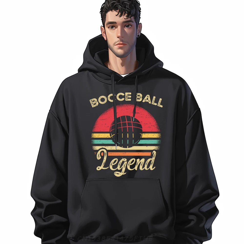 

Special Mens Sweatshirt Crewneck Printed Long Sleeve Bocce Ball Legend Ball Sport Hoodies Casual Sweatshirt Vintage Coats
