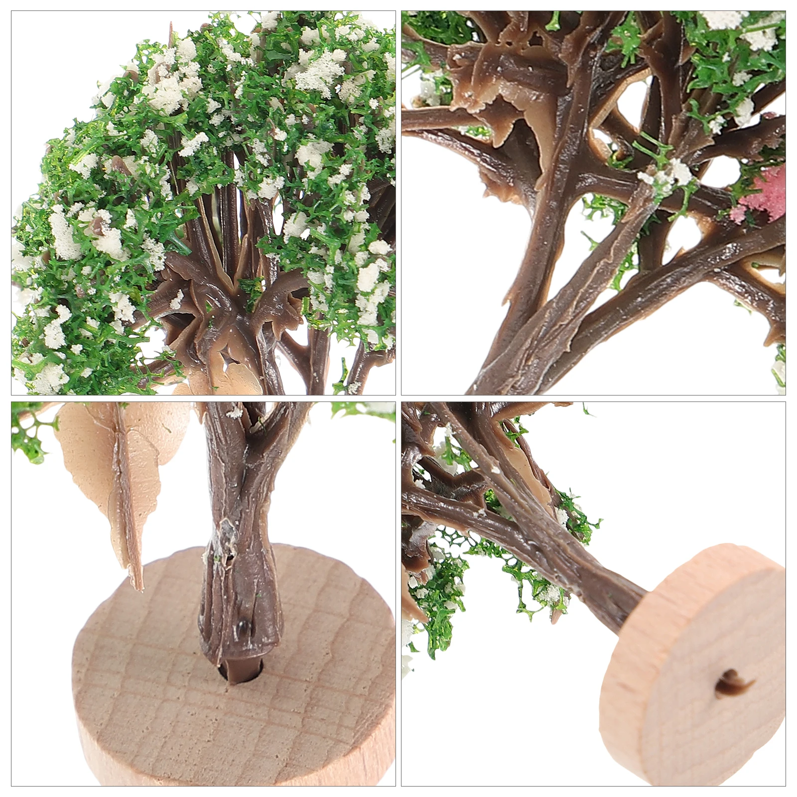 

2pcs Miniature Scenery Trees Mini Landscape Tree Sand Table Decoration Bright Color Desktop Living Room Xmas Party Decor