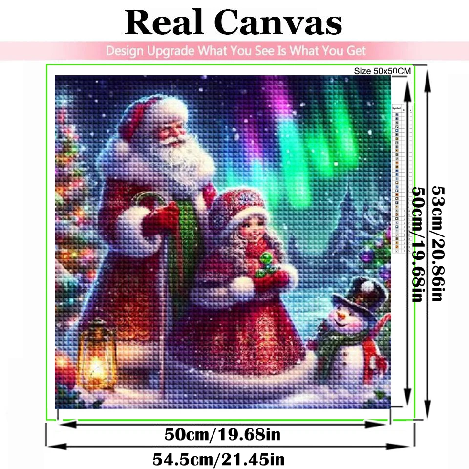 Santa Claus and Sledding Snow Deer Diamond Painting New 2025 5d Diy Diamond Mosaic Full Round Square Christmas Gift Wall Art