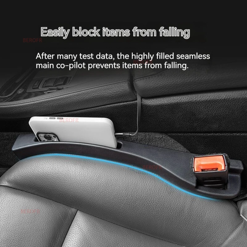 Car Seat Gap Filler Side Seam Plug Strip with Groove Leak-proof Filling Strip For Volvo S40 S60 S80 V40 V60 XC60 XC90 C30 C70