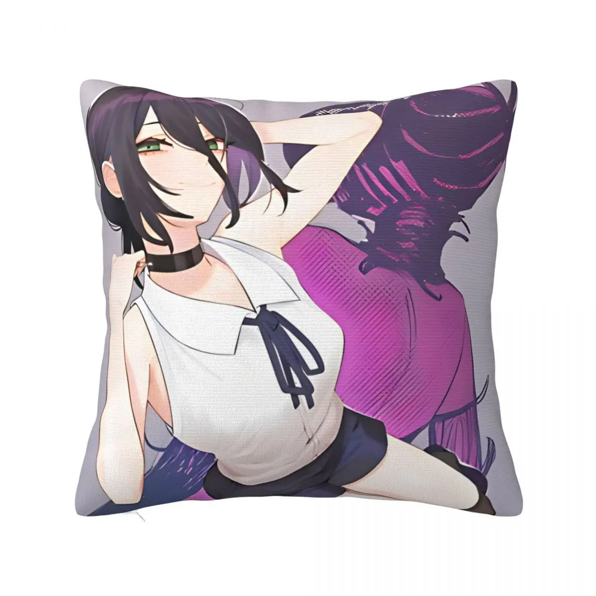 Chainsaw Man Reze Movie Pillowcase Cushion Cover Decoration Bombs Devil Throw Pillow Case Cover Living Room Dropshipping 45*45cm