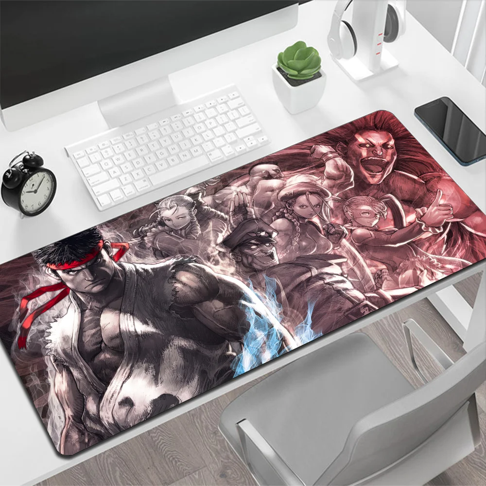 Street Fighter Large Mouse Pad Gaming Mouse Pad PC Gamer Computer Mouse Mat Big Mousepad XXL Carpet Keyboard Desk Mat Mause Pad