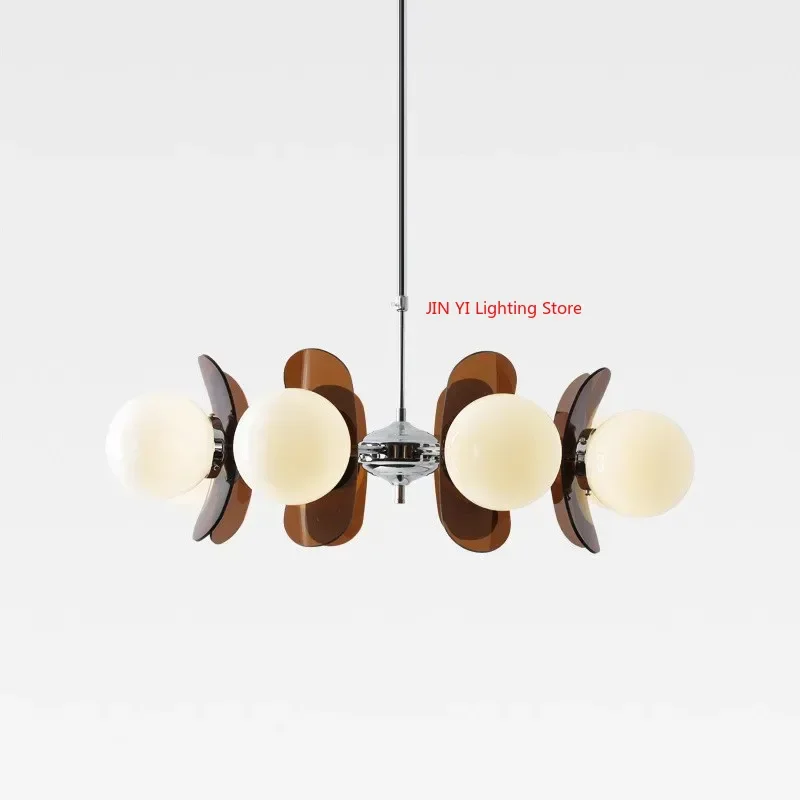 Bauhaus Retro Restaurant Chandelier Designer Medieval Magic Bean Dining Table Chandelier Wabi-sabi Style Master Eye Protection