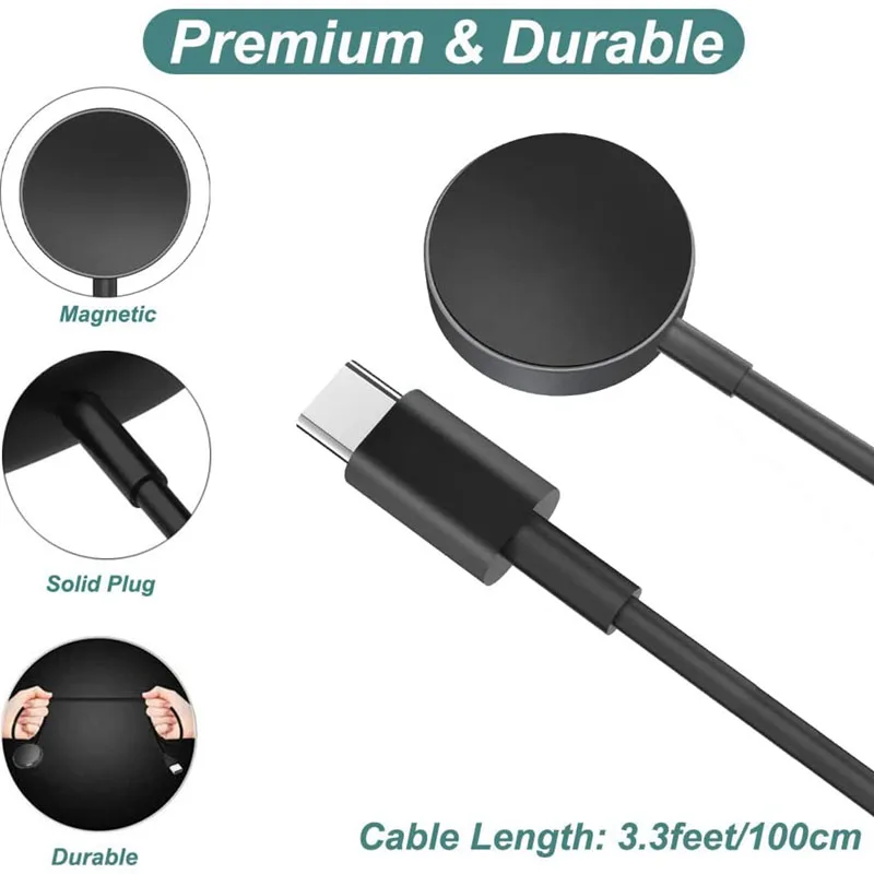 Samsung Watch 5 Kabelloses Magnetisches Ladegerät für Galaxy Watch 6/5/5 Pro/4/3/Active 1/2 Tragbare USB Typ C Kabel-Dockingstation – Detail 3