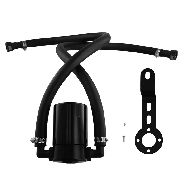 

NEW-For Chevy Silverado 1500 5.3L J&L Oil Separator 3.0 Driver Side Black 2014-2018