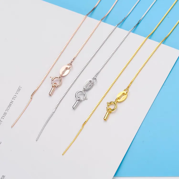 Wholesale 45cm 18 Inch Long 925 Sterling Silver Necklace Chain, 10pcs/lot