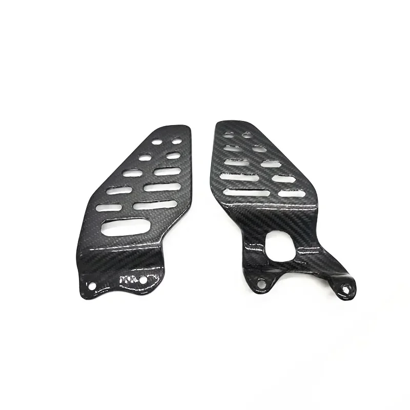 

For YAMAHA YZF R6 2017-2022 Rearsets Foot Rest Peg Protector Real Carbon Fiber Motorcycle Accessory Footrest Heel Guard Cover