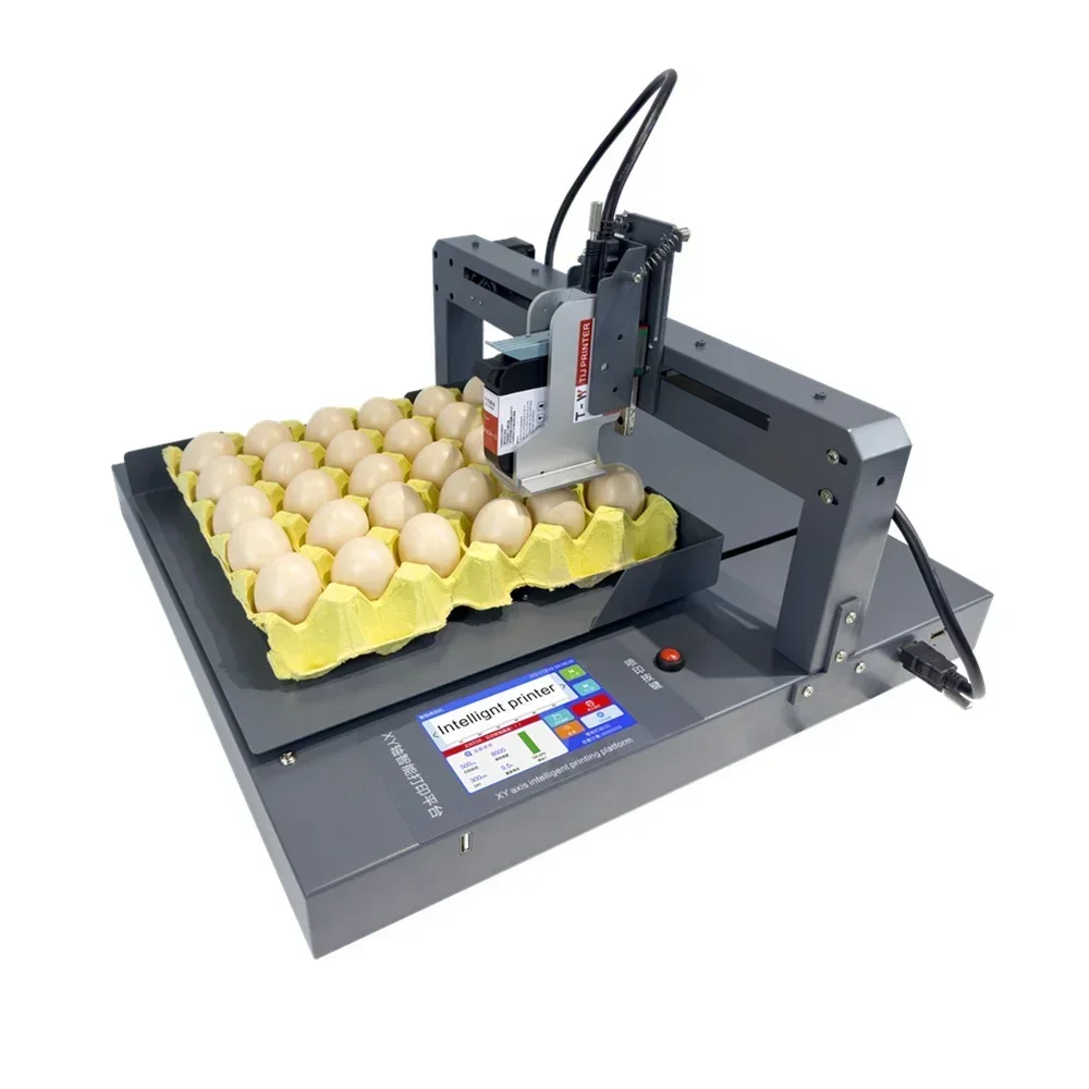 2026/XY Axis Intelligent Printing Platform Whole Tray Egg Inkjet Expiry Date Printer
