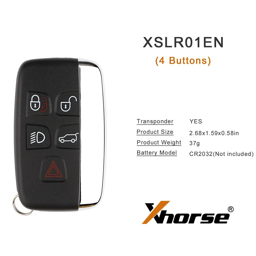 Xhorse XM38 XSCH01EN KE.LSL styl XSLR01EN L. H styl XM38 uniwersalny inteligentny klucz 1 sztuka